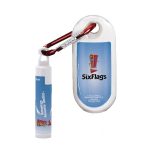 1.9 oz SPF 30 Sunscreen with Carabiner and SPF 15 Lip Balm in White Tube with Hook Cap - 2