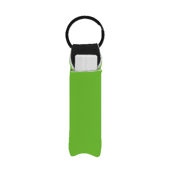 Neoprene-Lip-Balm-Sleeve-Pocket-with-SPF-15-Lip-Balm-ZLBPWT-ASLPNEWTSM Neoprene Lip Balm Sleeve Pocket with SPF 15 Lip Balm