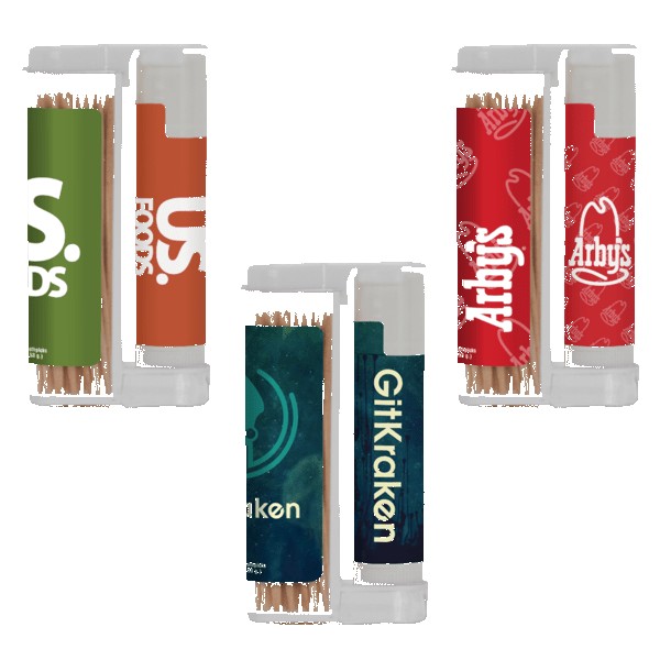 Wooden-Toothpicks-in-a-Rectangular-Flip-Top-Duo-w-Natural-Lip-Moisturizer-STPPPB-ZLBXWT Wooden Toothpicks in a Rectangular Flip-Top Duo w/ Natural Lip Moisturizer
