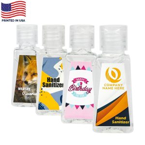 1 Oz. Custom Hand Sanitizer Triangle Bottles