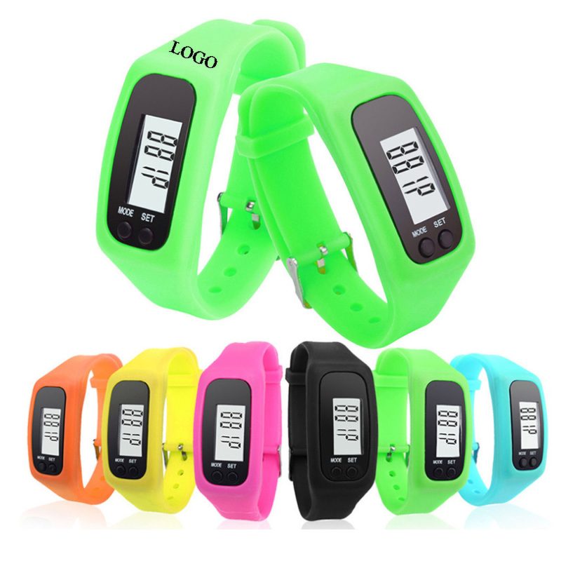 Silicone Wristband Pedometer Multi Functional Sports Led Electronic Watch
