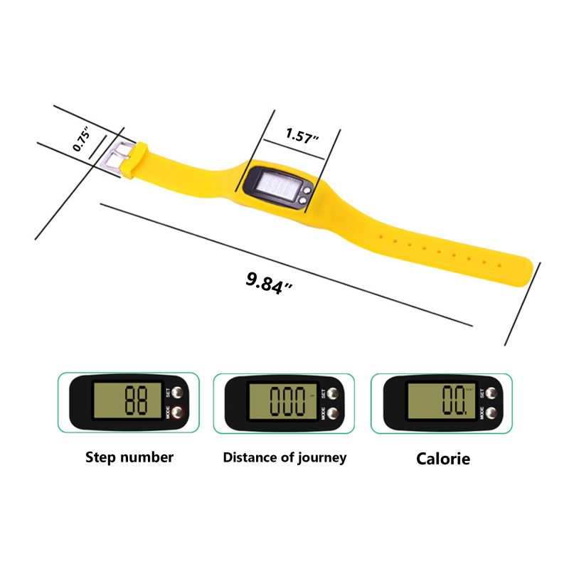 Step Counter Watches Electronic Pedometer Bracelet Wristband - 1