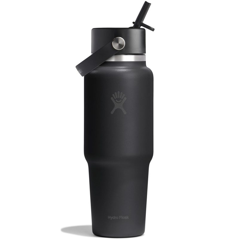 Hydro Flask 32 oz. Wide Mouth Travel Bottle w/Flex Straw Cap - 1