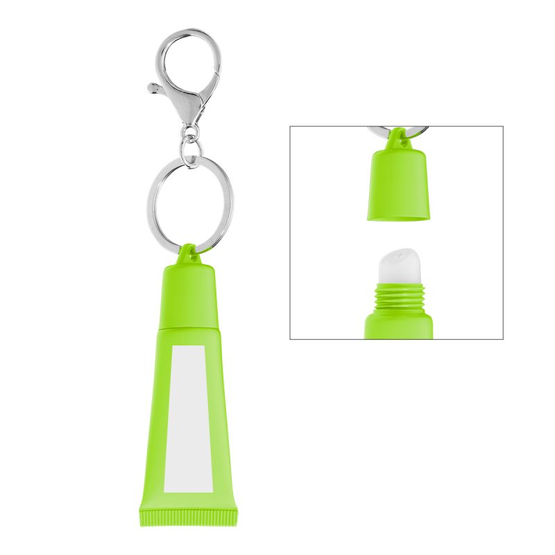Squeeze Tube Lip Moisturizer With Key Ring - 7