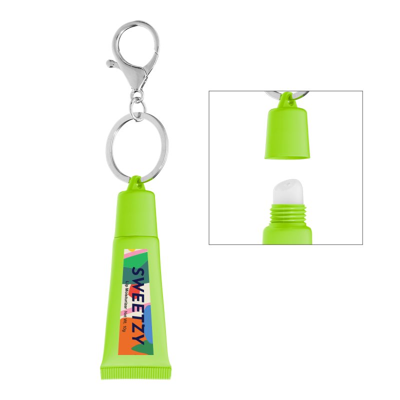 Squeeze Tube Lip Moisturizer With Key Ring - 8
