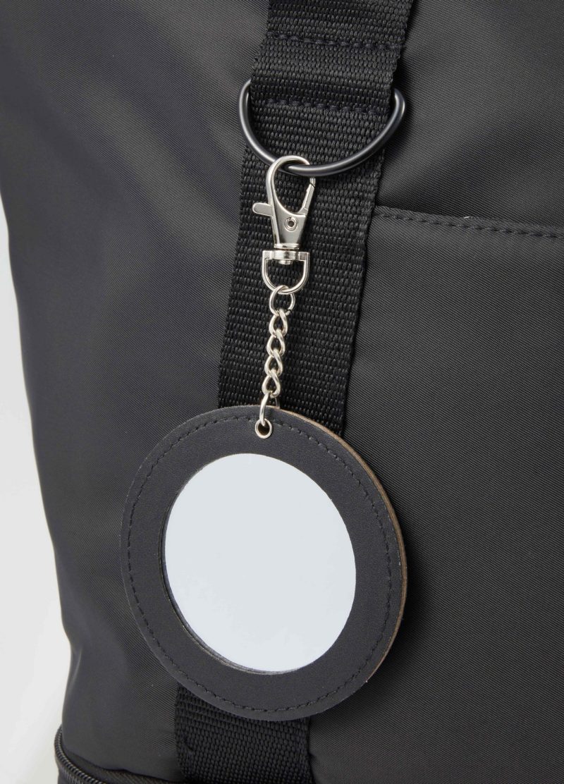 Recycled PU Travel Mirror Bag Charm - 3