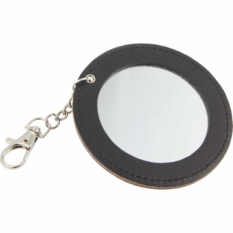 Recycled PU Travel Mirror Bag Charm