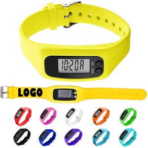 Silicone Pedometer Watch