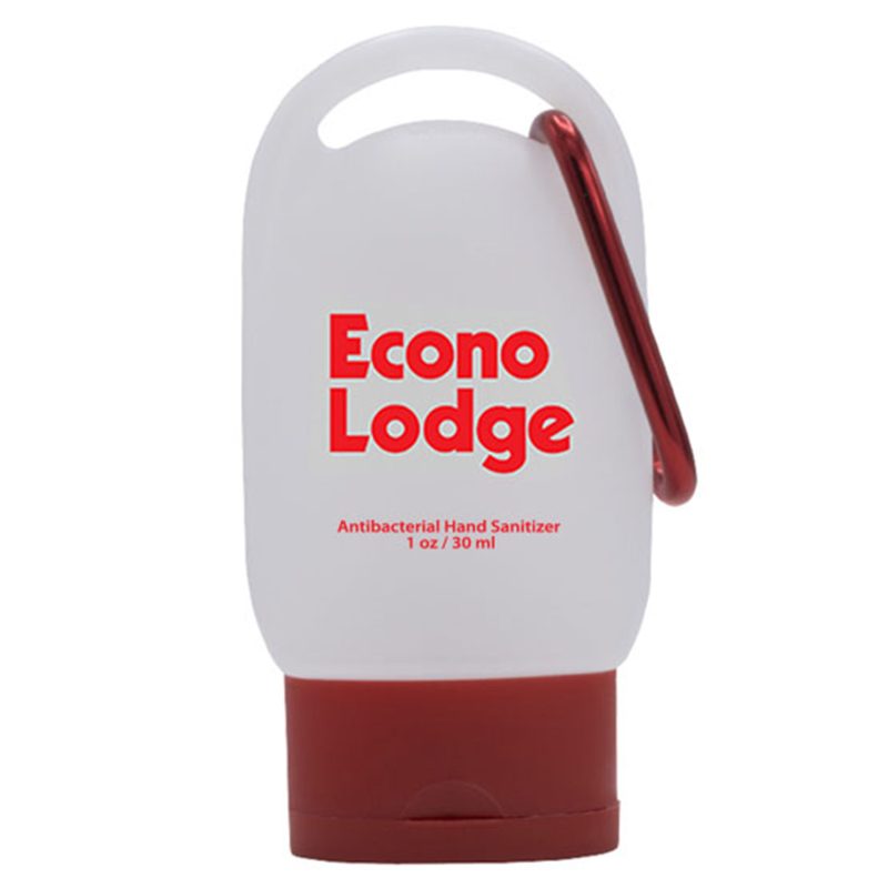 1 oz Color Cap Sanitizer with Carabiner - 4