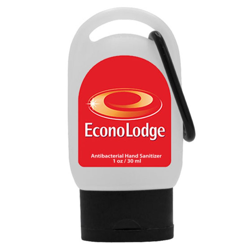 1 oz Color Cap Sanitizer with Carabiner - 5