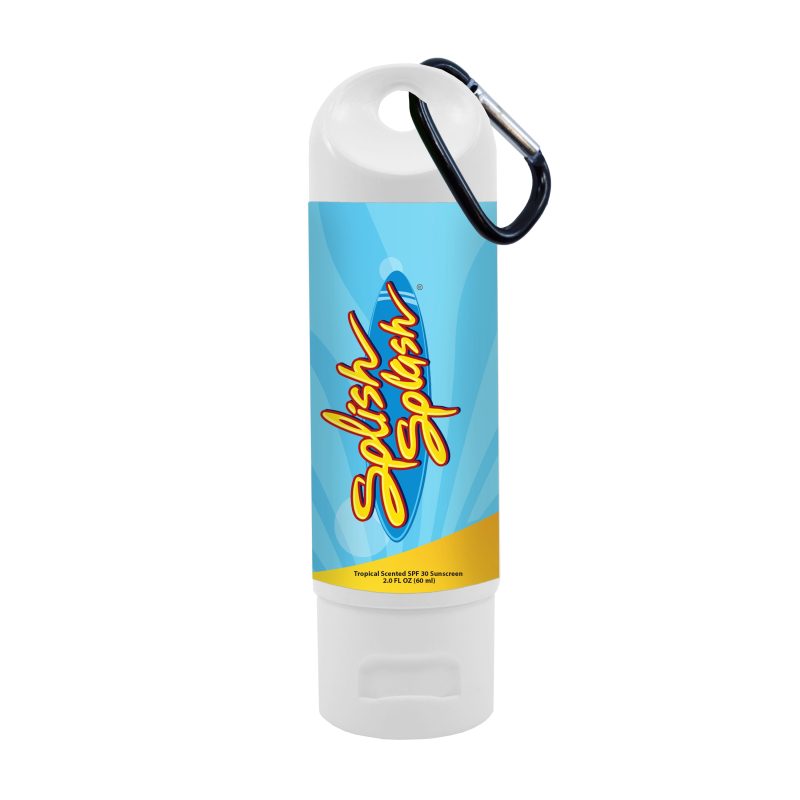 2oz-SPF-30-Sunscreen-Lotion-With-Carabiner-SB112 2oz. SPF 30 Sunscreen Lotion With Carabiner
