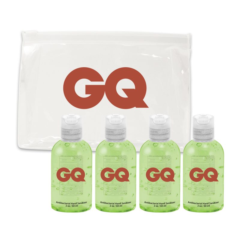 4 Pack of HS403 2 oz Sanitizer in EVA zip lock bag - 1