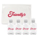 4 Pack of HS403 2 oz Sanitizer in EVA zip lock bag - 2