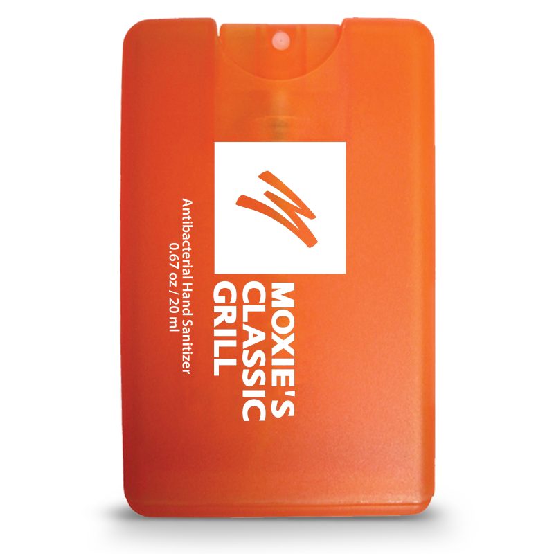 Credit Card Style Antibacterial Hand Sanitizer Spray - 6