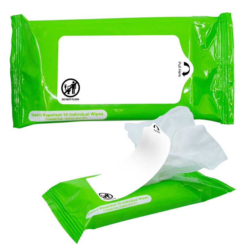 Deet Free Insect / Bug Repellent Wipes - 4