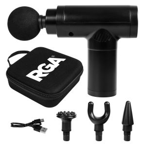 FlexRelief 4-in-1 Massage Gun with Travel Case