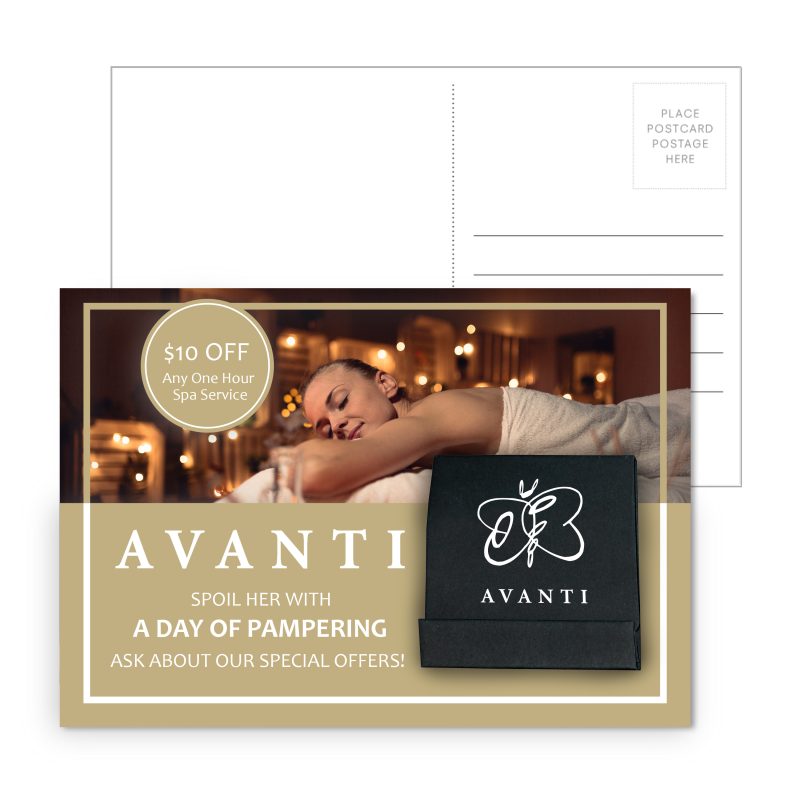 Post Card With Matchbook Nail File - 1