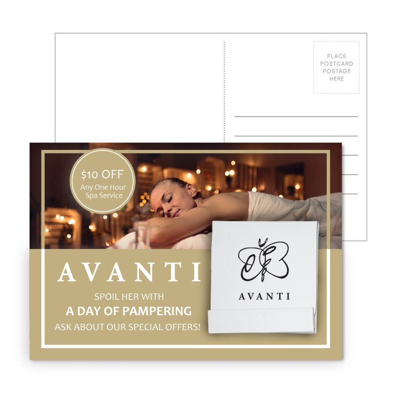 Post-Card-With-Matchbook-Nail-File-PC-NF106 Post Card With Matchbook Nail File