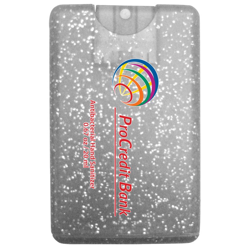 Sparkle/Bling Credit Card Antibacterial Hand Sanitizer - 2