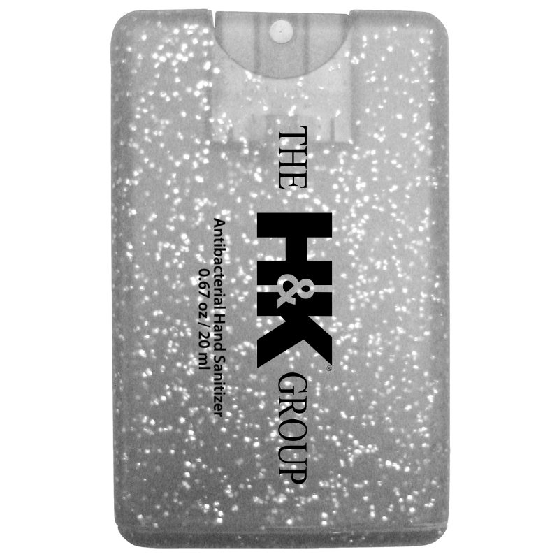 Sparkle/Bling Credit Card Antibacterial Hand Sanitizer - 6