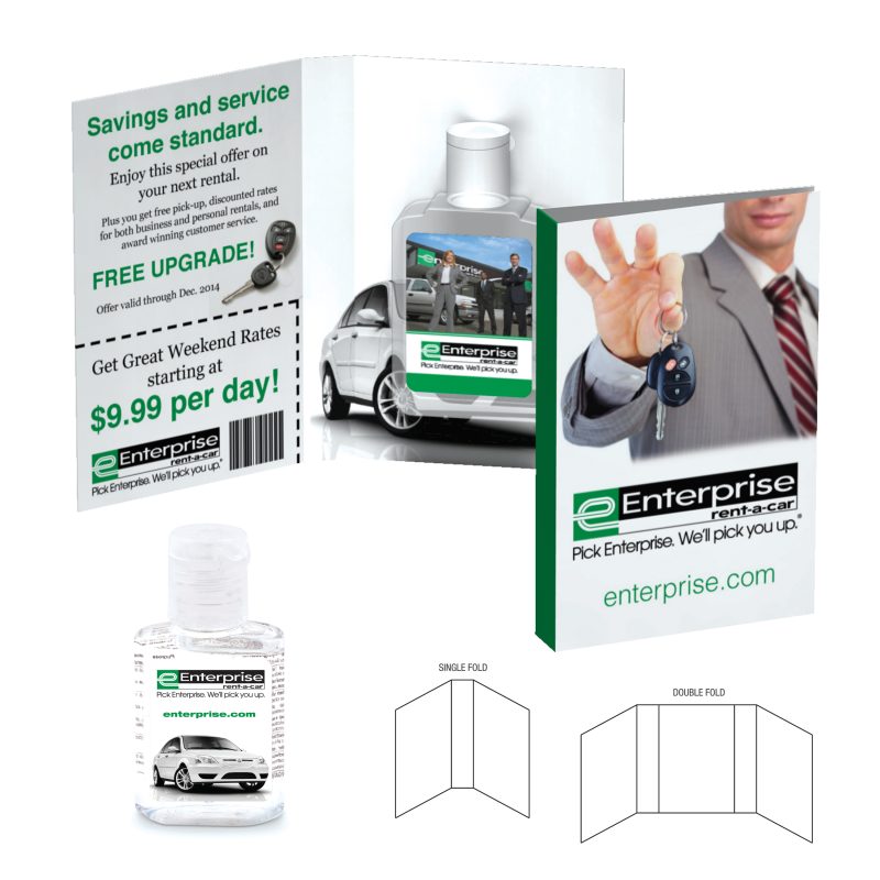 Tek-Booklet-with-Hand-Sanitizer-Gel-TB-HS100-DOUBLE-FOLD Tek Booklet with Hand Sanitizer Gel