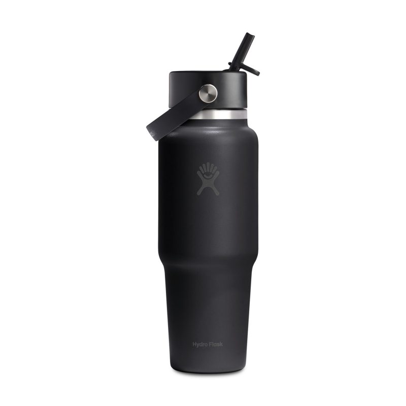 Hydro Flask Wide Flex Straw Travel Bottle 32 Oz. - Black - 3