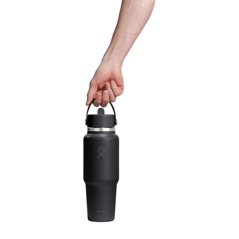 Hydro Flask Wide Flex Straw Travel Bottle 32 Oz. - Black - 5
