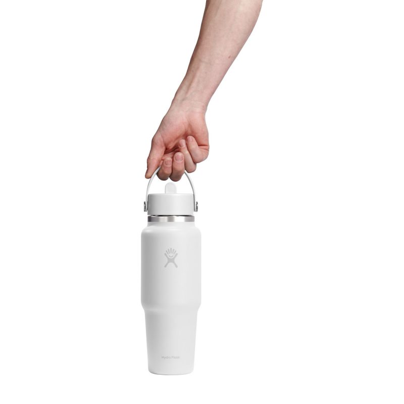 Hydro Flask Wide Flex Straw Travel Bottle 32 Oz. - White - 5