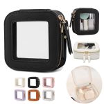 Custom Transparent Toiletry Kit Travel Clear Cosmetic Pouch Mini Makeup Bag for Women - 1