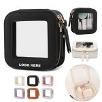 Custom Transparent Toiletry Kit Travel Clear Cosmetic Pouch Mini Makeup Bag for Women