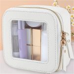 Custom Transparent Toiletry Kit Travel Clear Cosmetic Pouch Mini Makeup Bag for Women - 3
