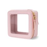 Custom Transparent Toiletry Kit Travel Clear Cosmetic Pouch Mini Makeup Bag for Women - 9