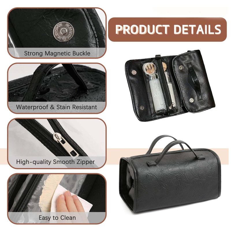 Detachable Travel Toiletry Bag Roll up Makeup Bag - 3