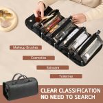 Detachable Travel Toiletry Bag Roll up Makeup Bag - 4