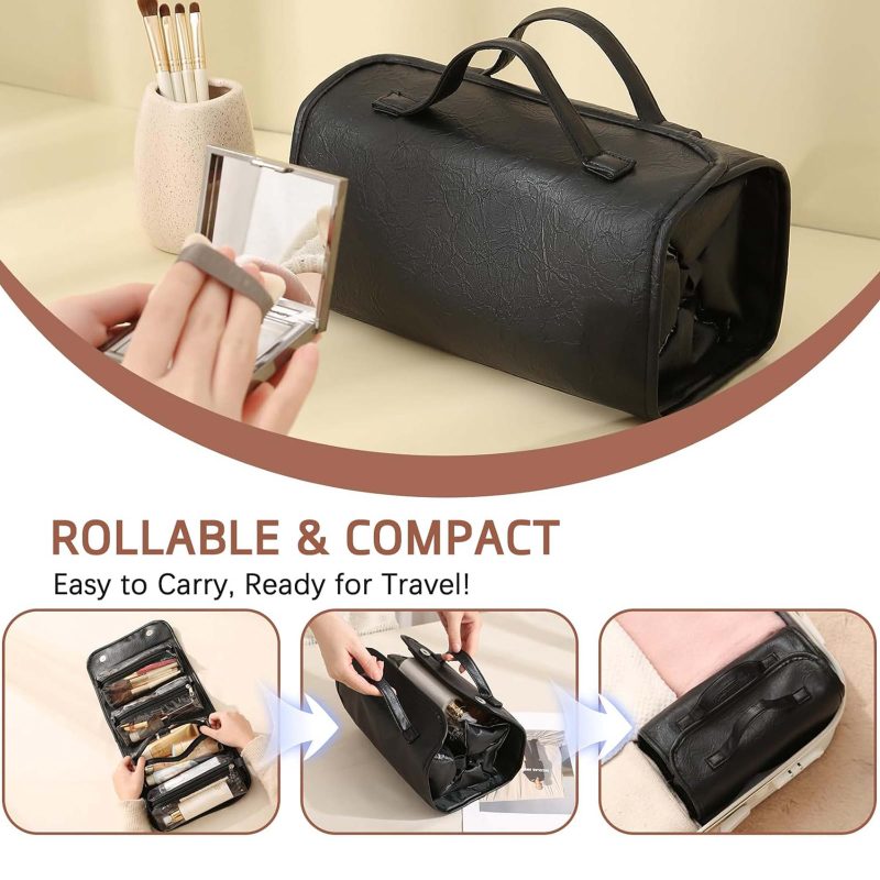 Detachable Travel Toiletry Bag Roll up Makeup Bag - 6