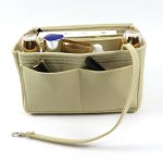 Large Capacity Felt Makeup Bag Custom Logo Women Cosmetic Bag Multi Compartment Travel Toiletry Bag - 2