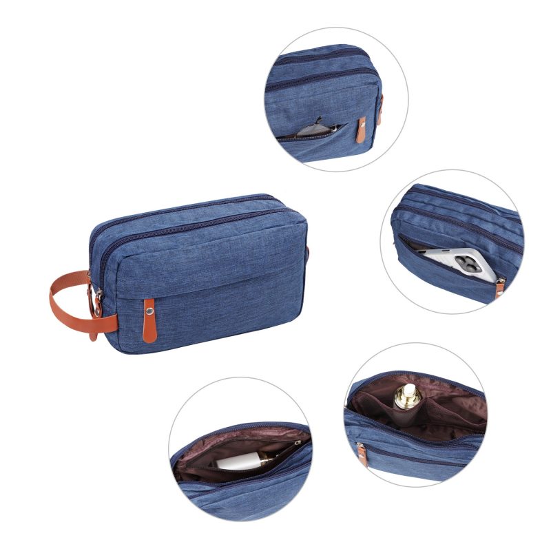 Oxford Travel Toiletry Bag Portable Makeup W/ Handle - 3