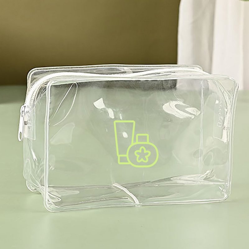 PVC Transparent Toiletry Bag Cosmetic Makeup Organizer Waterproof Travel Storage Pouch - 2