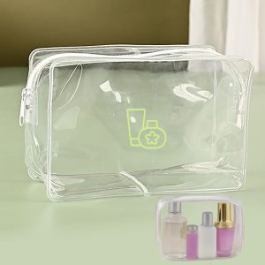 PVC Transparent Toiletry Bag Cosmetic Makeup Organizer Waterproof Travel Storage Pouch
