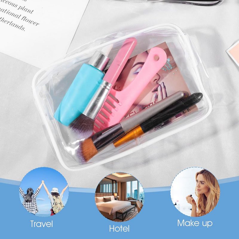 PVC Transparent Toiletry Bag Cosmetic Makeup Organizer Waterproof Travel Storage Pouch - 6