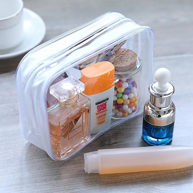 PVC Transparent Toiletry Bag Cosmetic Makeup Organizer Waterproof Travel Storage Pouch - 7