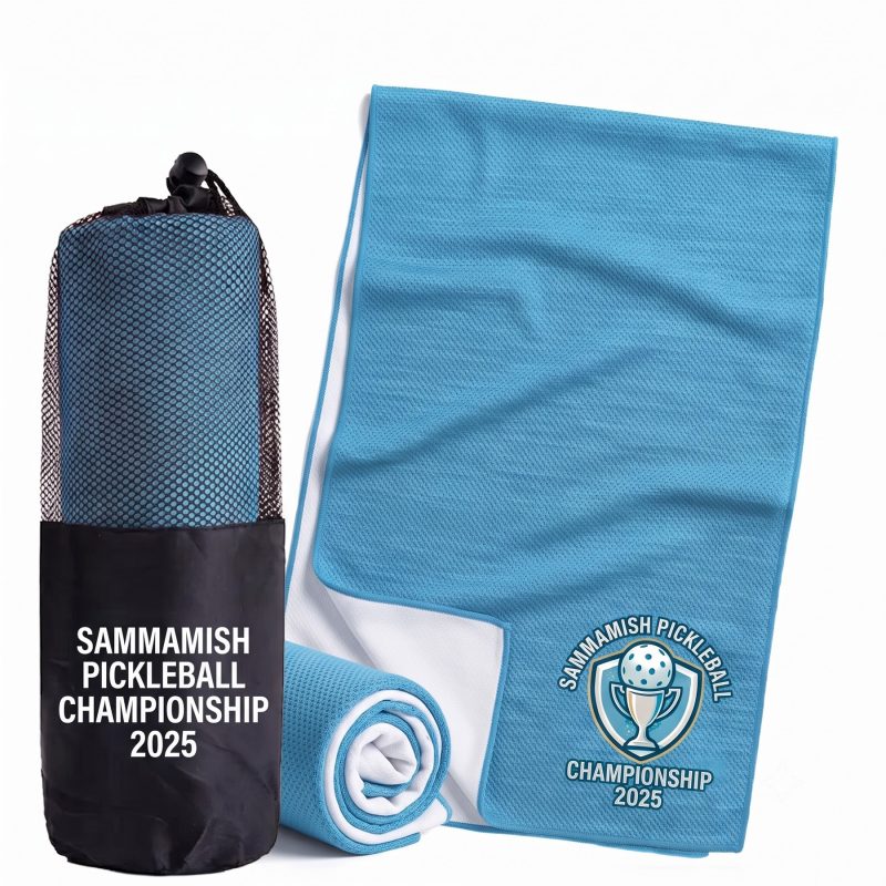 Pickleball Cooling Towel with Pouch - 3