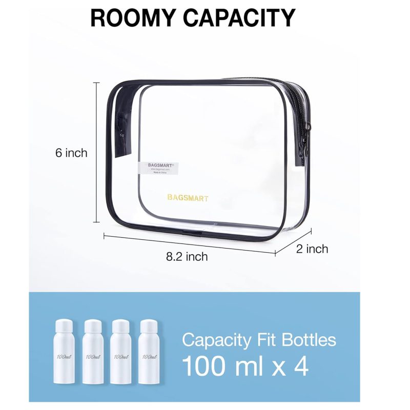 Portable Clear Makeup Toiletry Bag - 1