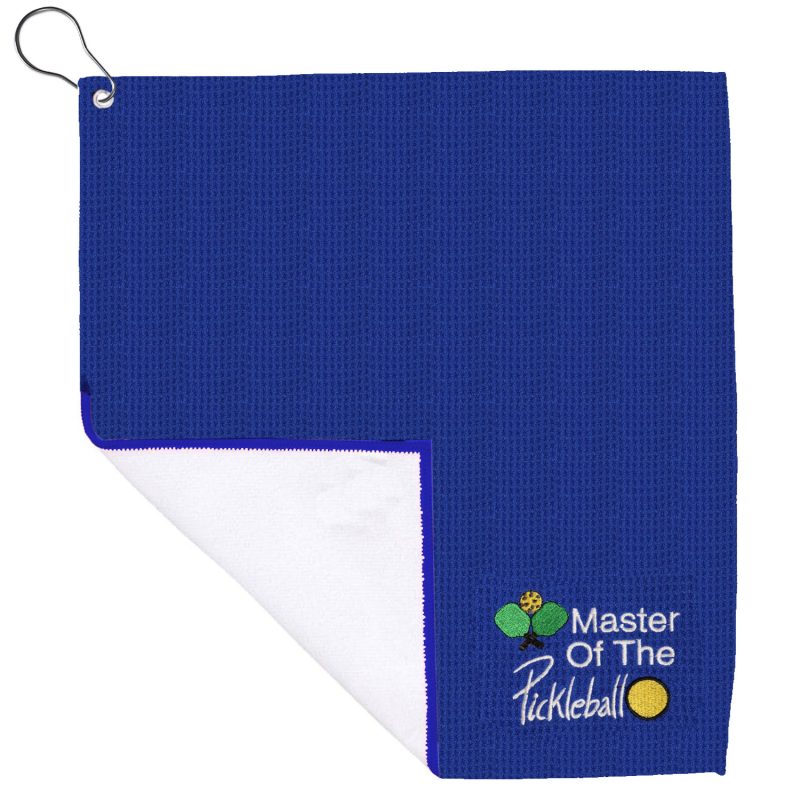 Waffle-Texture-Pickleball-Cooling-Towel-with-Embroidery-Logo-USEPCT4 Waffle Texture Pickleball Cooling Towel with Embroidery Logo