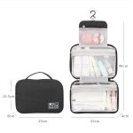 Water Resistant Toiletry Bag Makeup Bag Cosmetic Bag Travel Organizer With Hook - 3